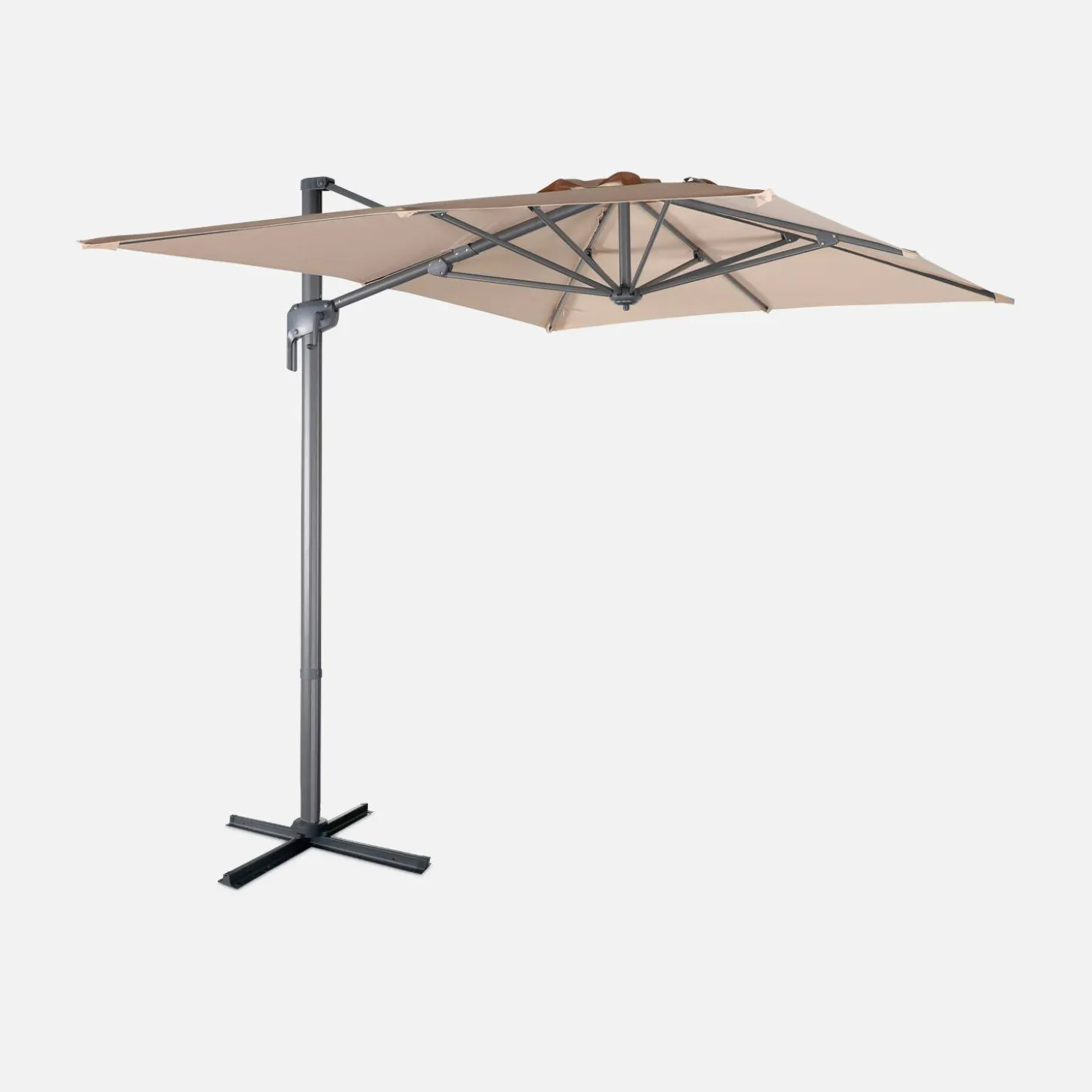 Rechthoekige zweefparasol 2x3m