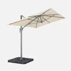 Rechthoekige zweefparasol 2x3m