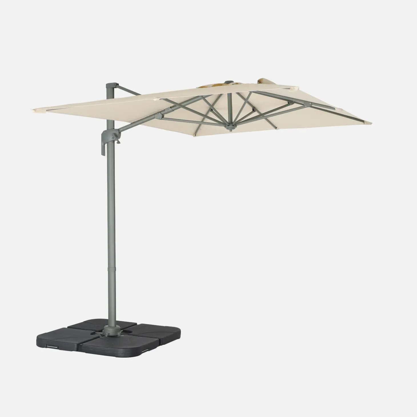Rechthoekige zweefparasol 2x3m