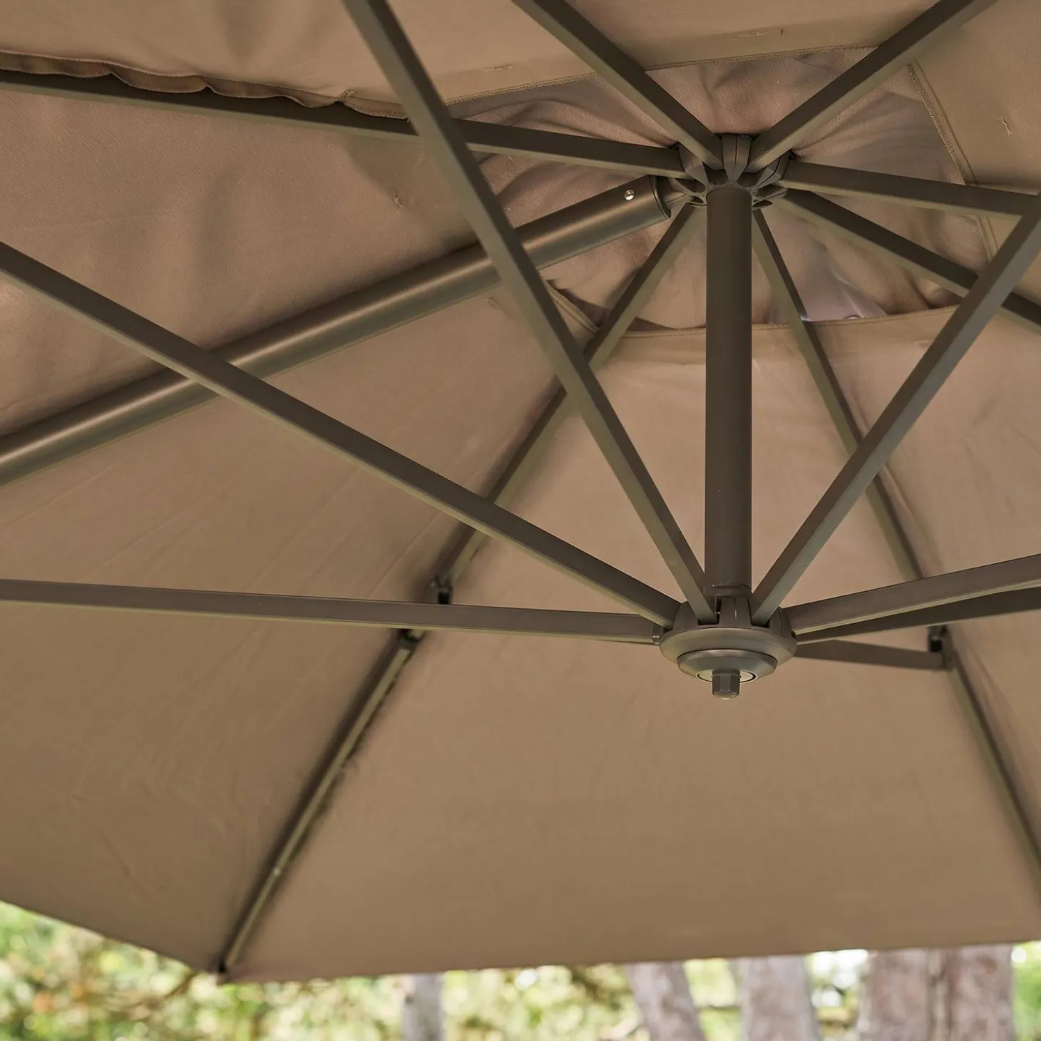 Rechthoekige zweefparasol 3x4m
