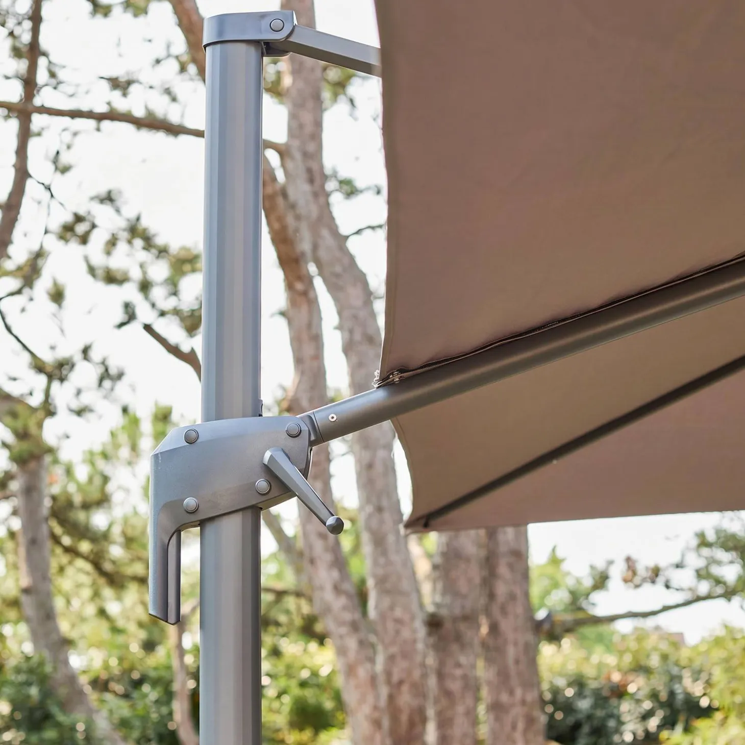 Rechthoekige zweefparasol 3x4m