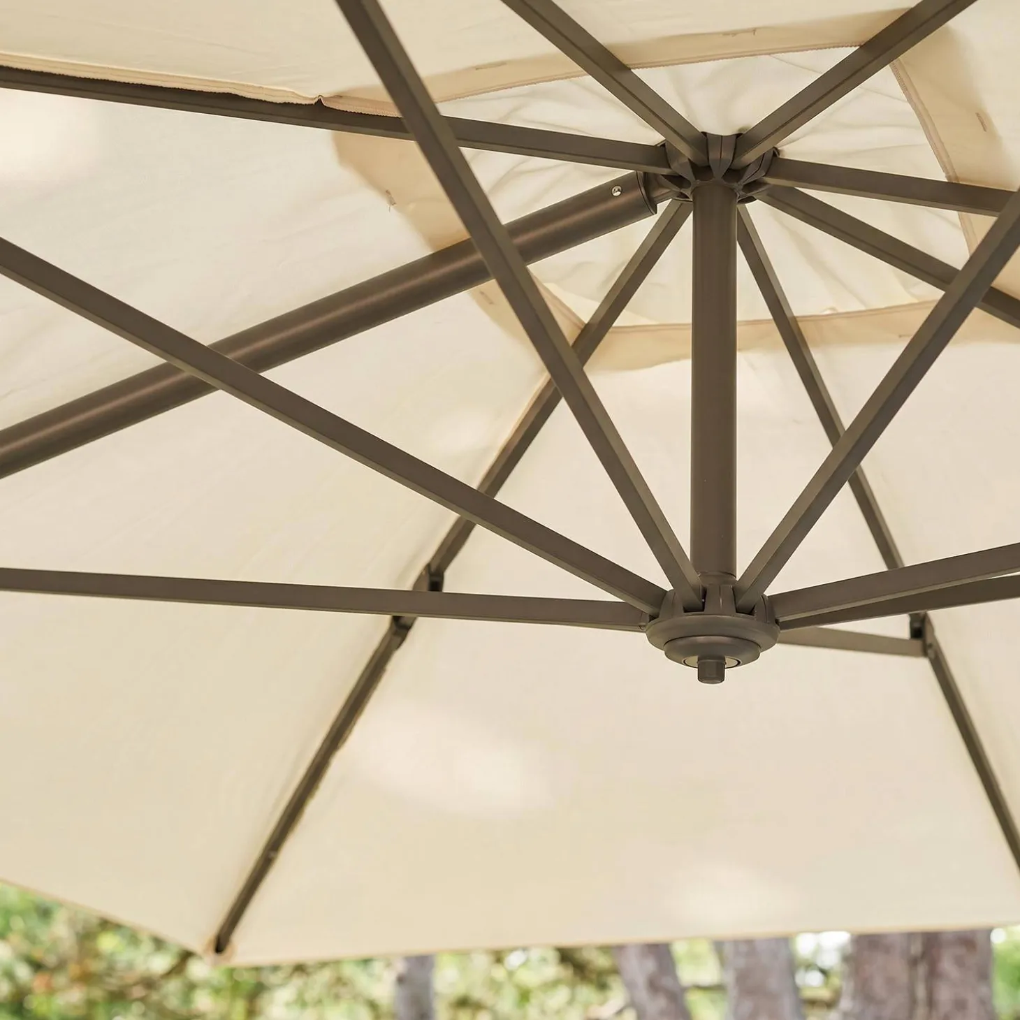 Rechthoekige zweefparasol 3x4m