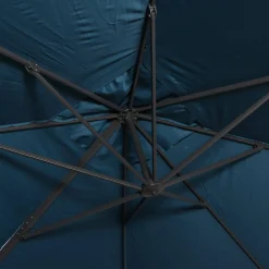 Rechthoekige zweefparasol 4x3m + ballasttegels 50x50cm