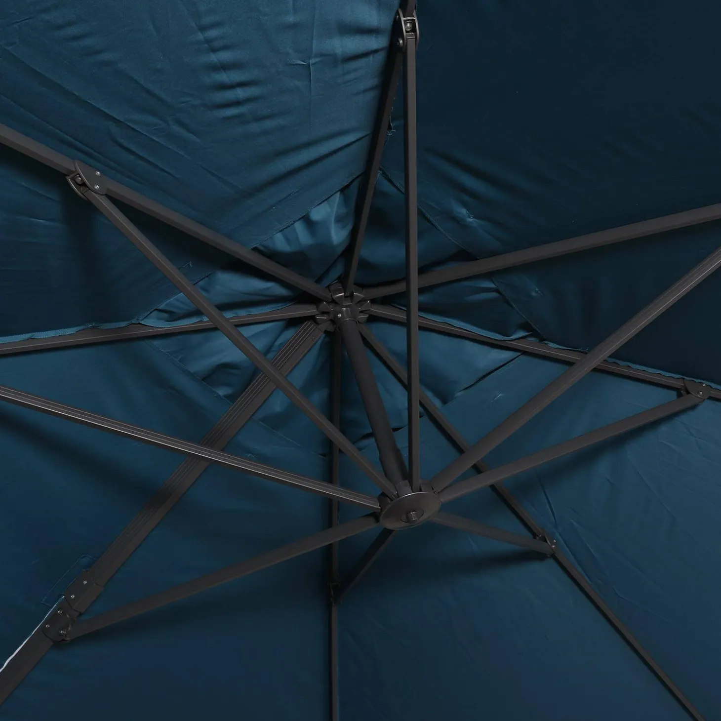 Rechthoekige zweefparasol 4x3m + ballasttegels 50x50cm
