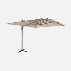 Rechthoekige zweefparasol 3x4m
