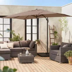 Rechthoekige zweefparasol 2x3m