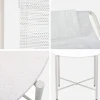 Relaxfauteuils (set van 2) met ronde stalen tafel