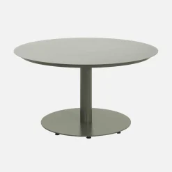 Ronde aluminium tuintafel en 6 stoelen