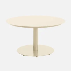Ronde aluminium tuintafel en 6 stoelen