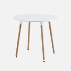 Ronde eettafel Scandinavisch hout 2 plaatsen