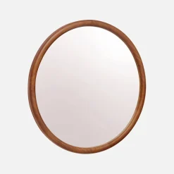 Ronde houten spiegel Ø60cm