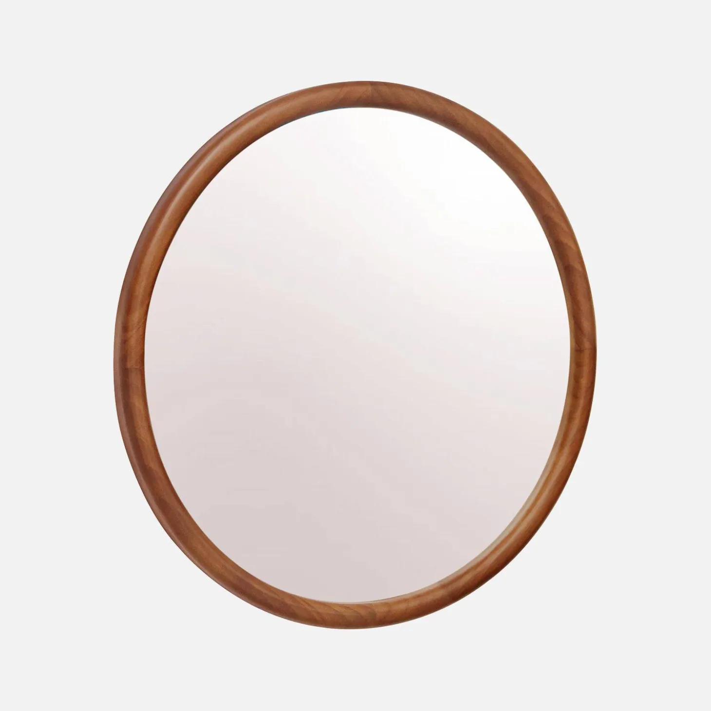 Ronde houten spiegel Ø60cm