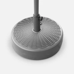 Ronde kunststof parasolvoet voor parasol met centrale mast