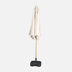 Ronde parasol 3m centrale mast met houteffect