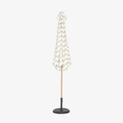 Ronde parasol 3m centrale mast met houteffect