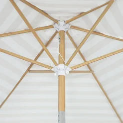 Ronde parasol 3m centrale mast met houteffect