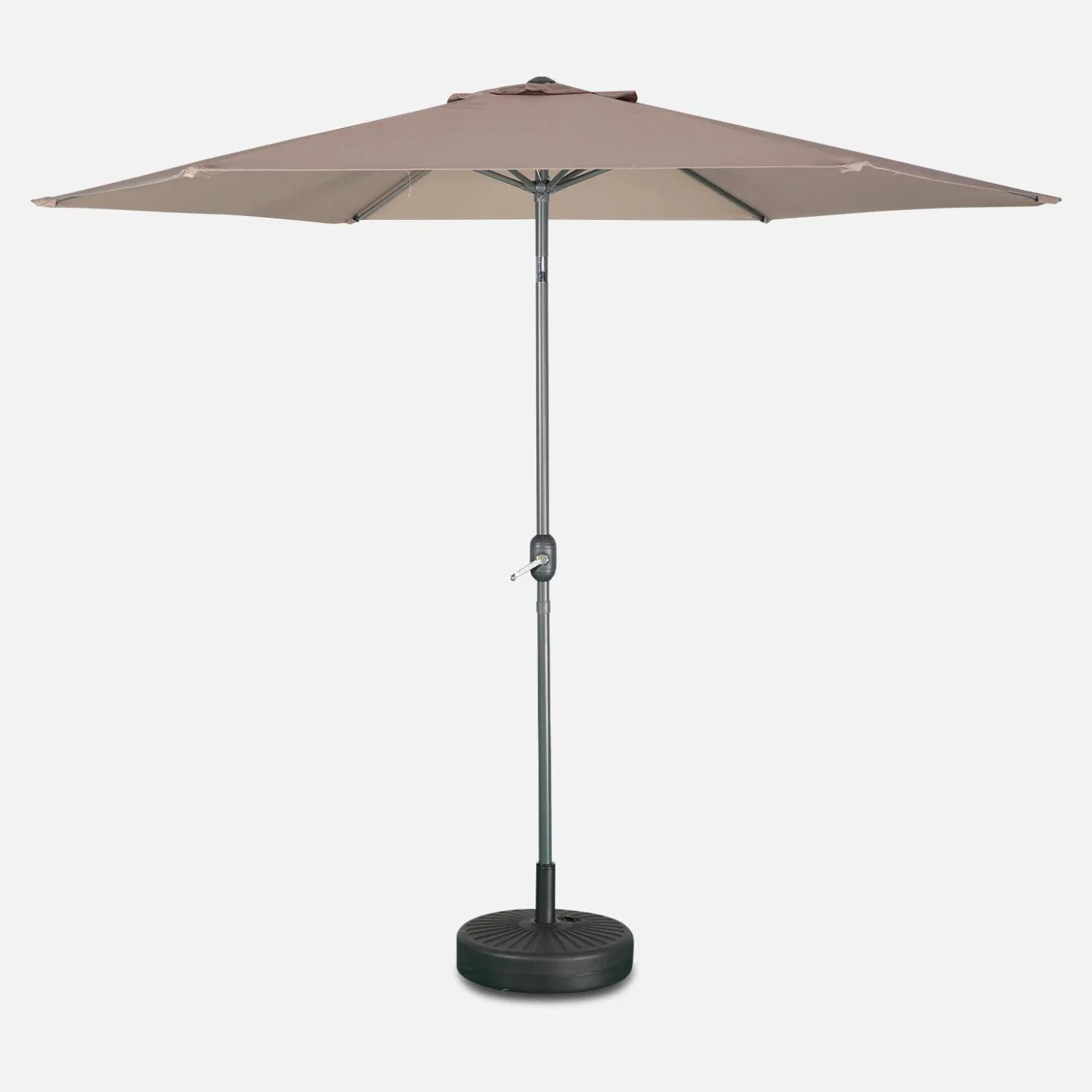 Ronde parasol 3m met centrale mast
