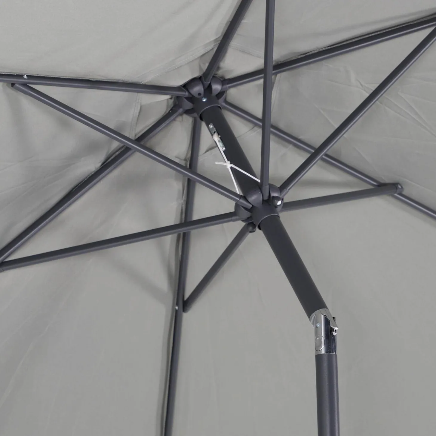 Ronde parasol 3m met centrale mast