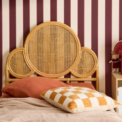 Rotan hoofdbord kinderkamer 90x100cm