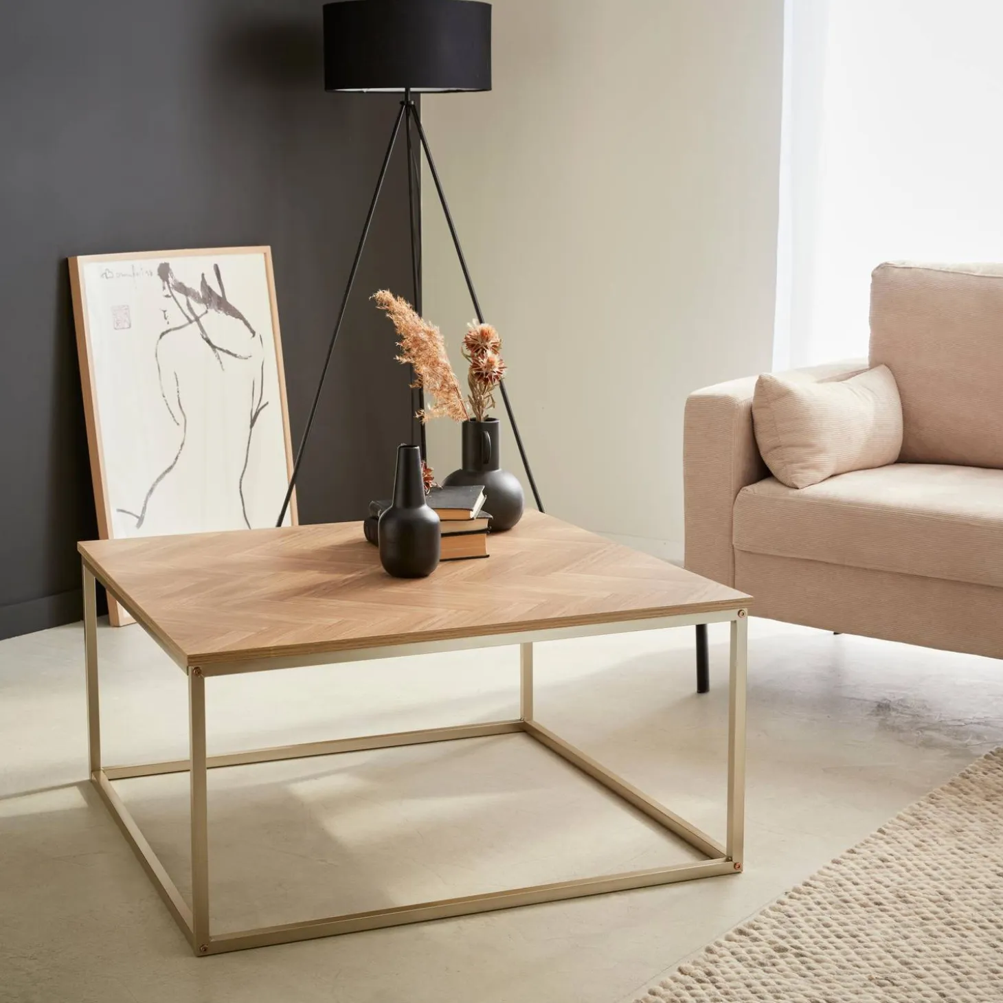 Salontafel, L 80 x B 80 x H 40cm