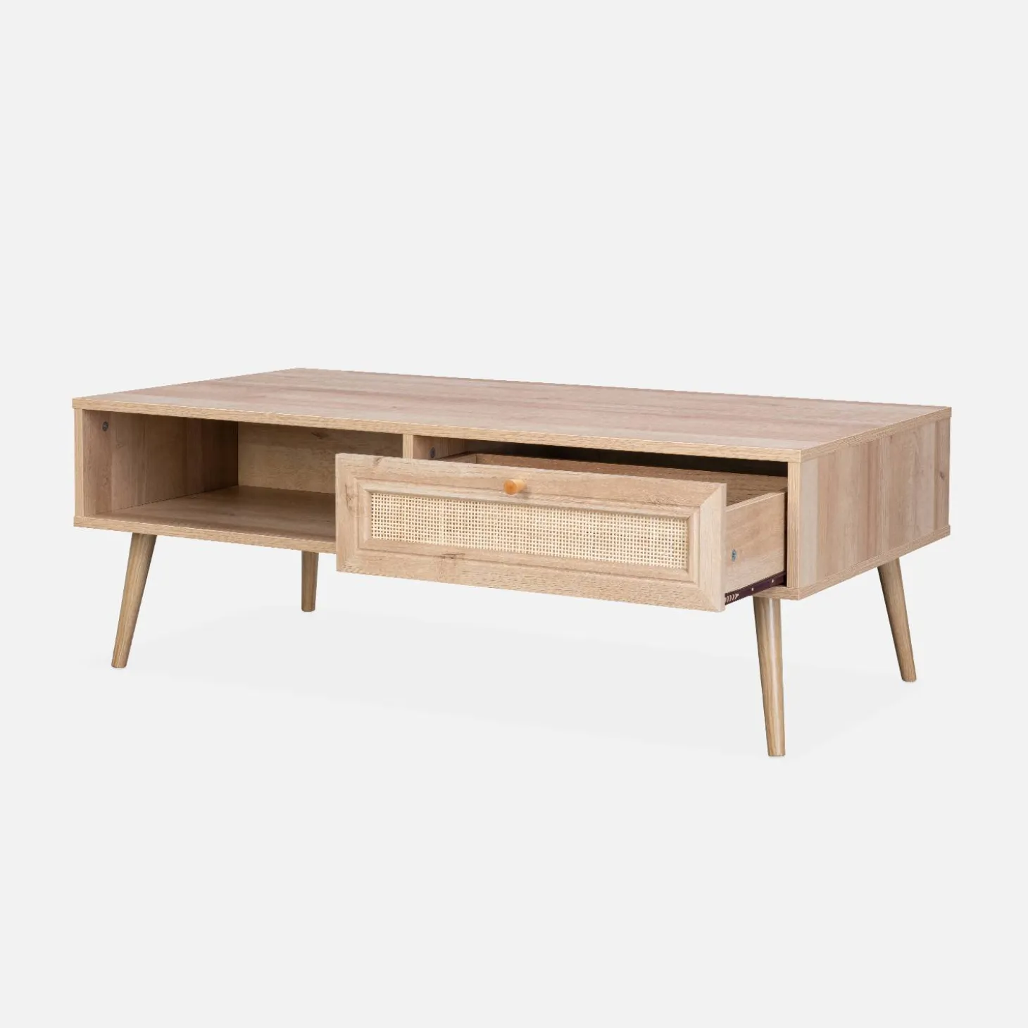 Salontafel met rotan