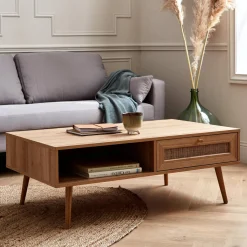 Salontafel met rotan