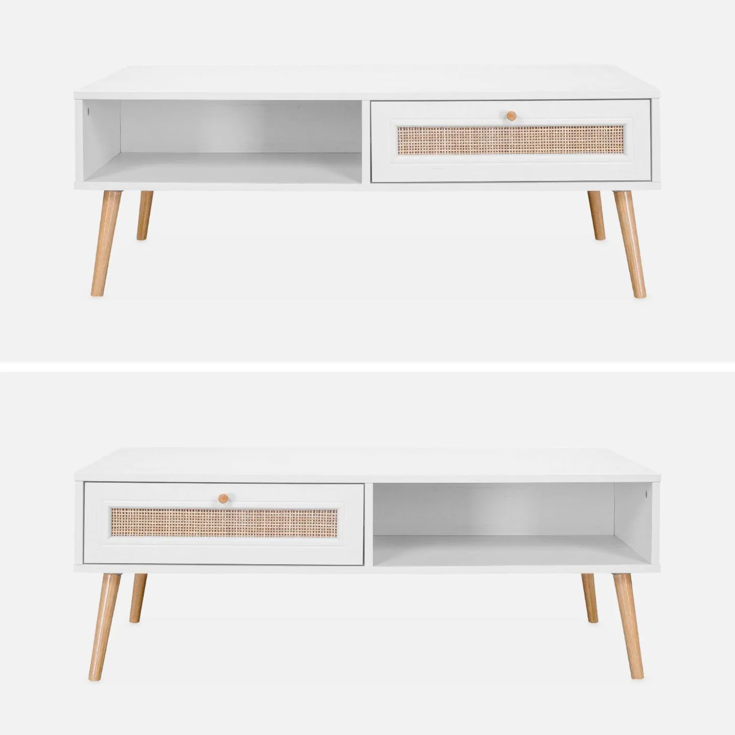 Salontafel met rotan