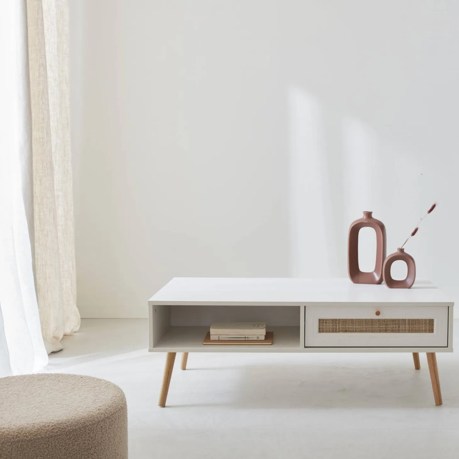 Salontafel met rotan