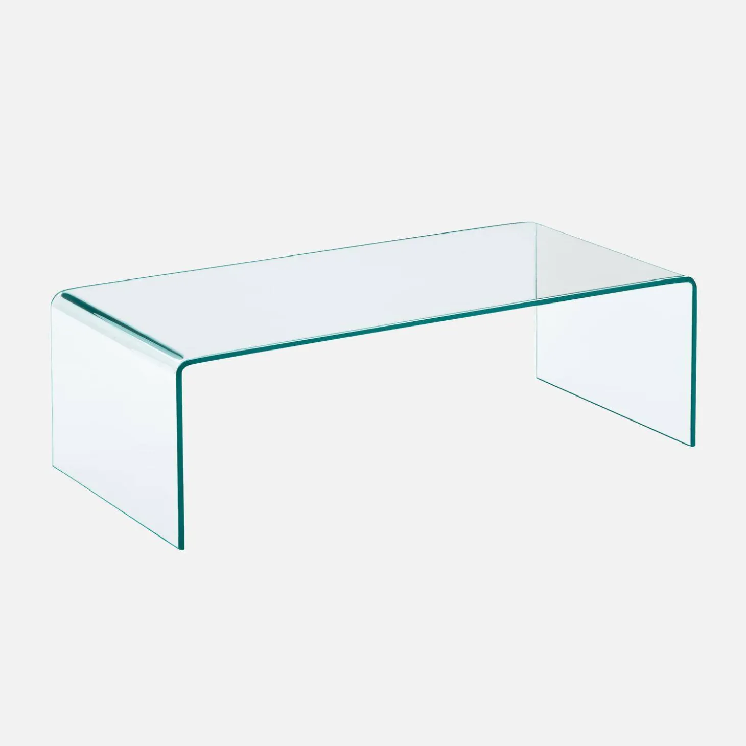 Salontafel rechthoekig gehard glas