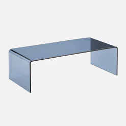 Salontafel rechthoekig gehard glas