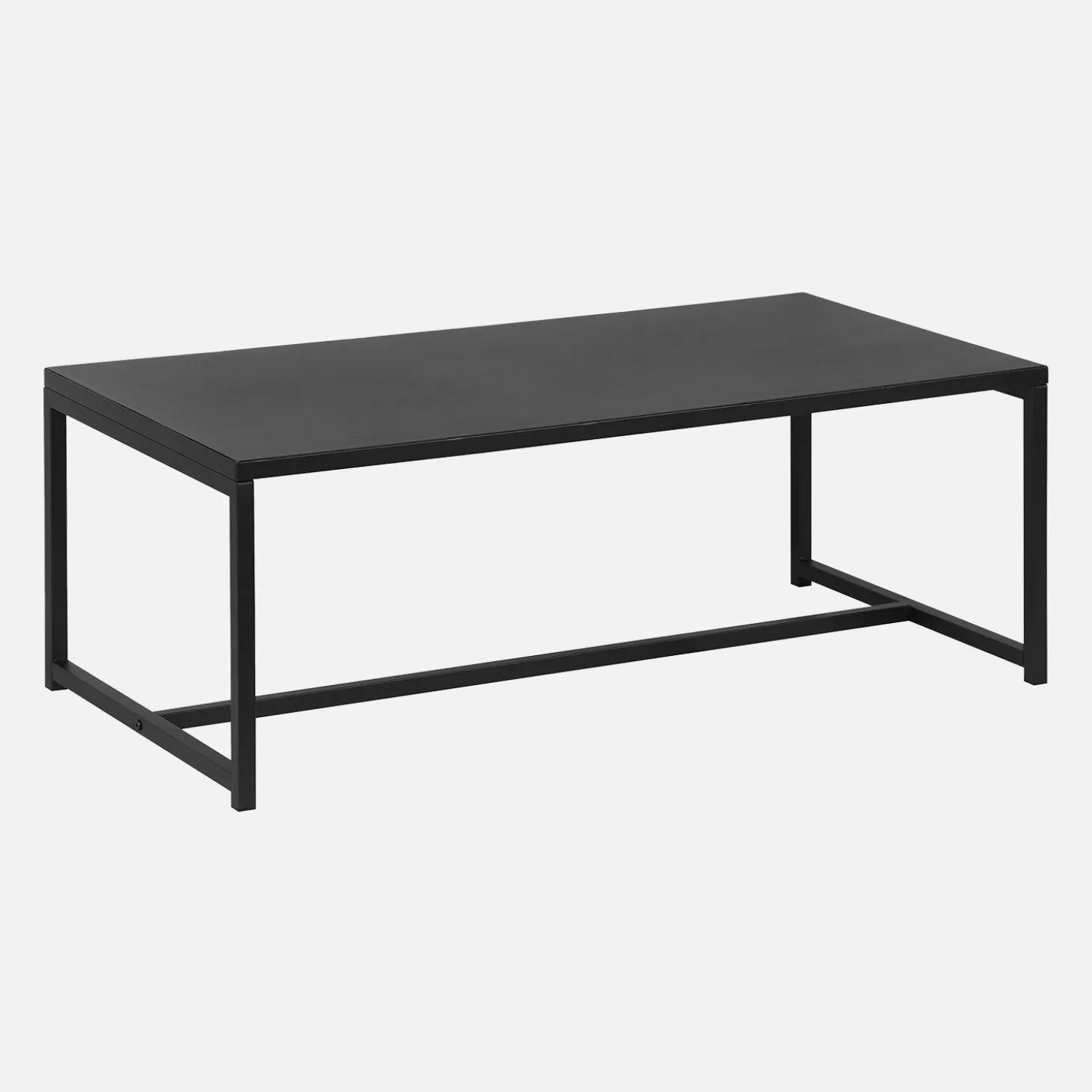 Salontafel van zwart metaal