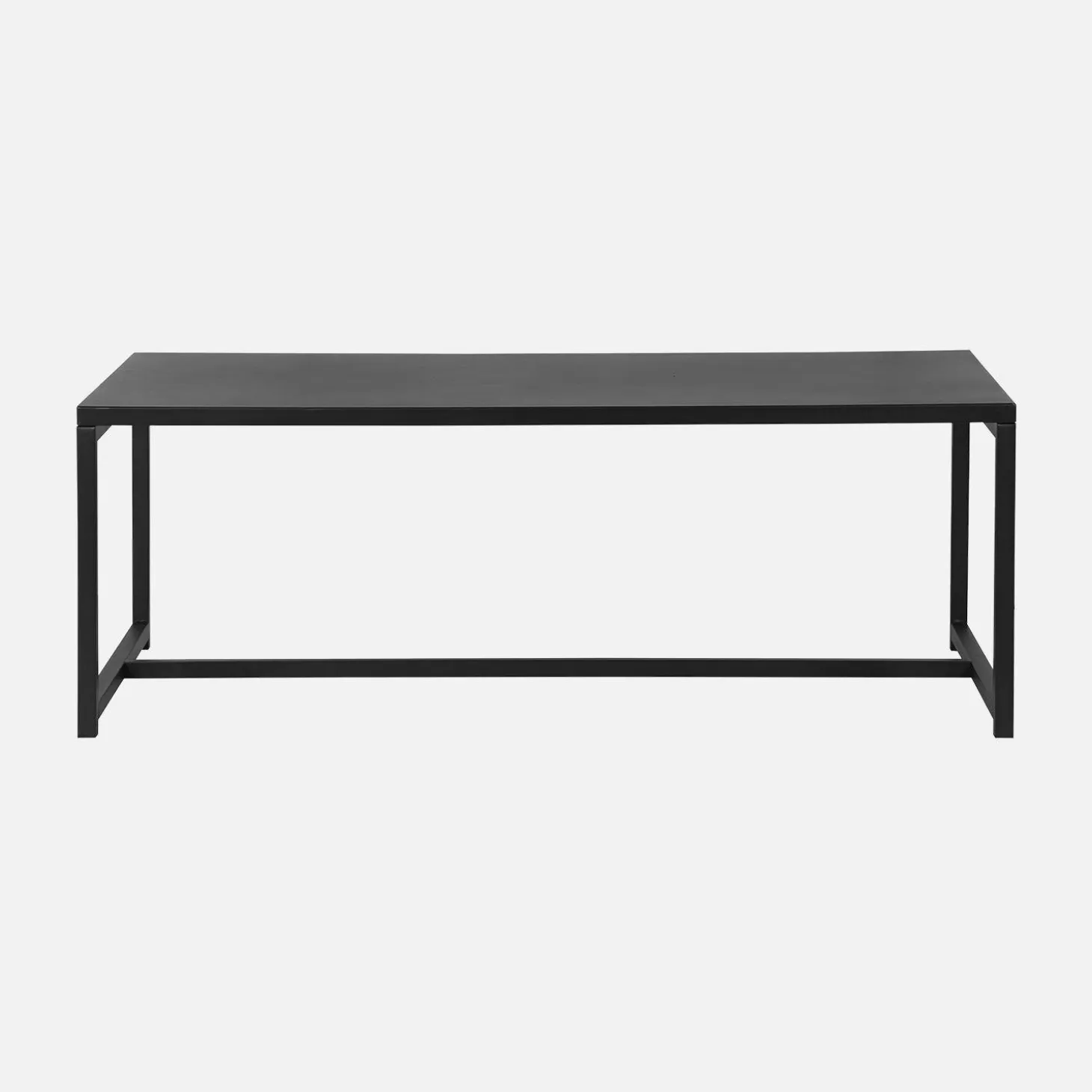 Salontafel van zwart metaal