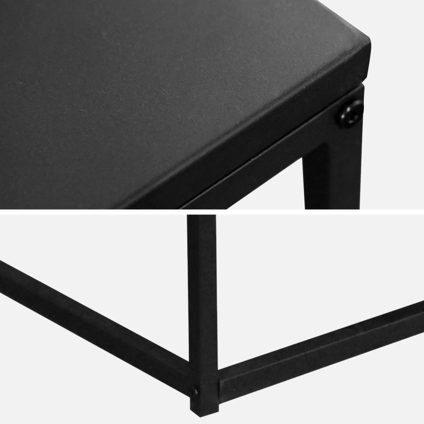 Salontafel zwart metaal design - Industrielle