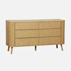 Scandinavisch dressoir met 6 lades 150cm