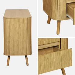 Scandinavisch dressoir met 6 lades 150cm