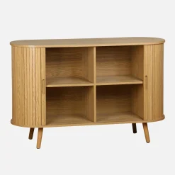 Scandinavisch dressoir met 2 schuifdeuren 120cm