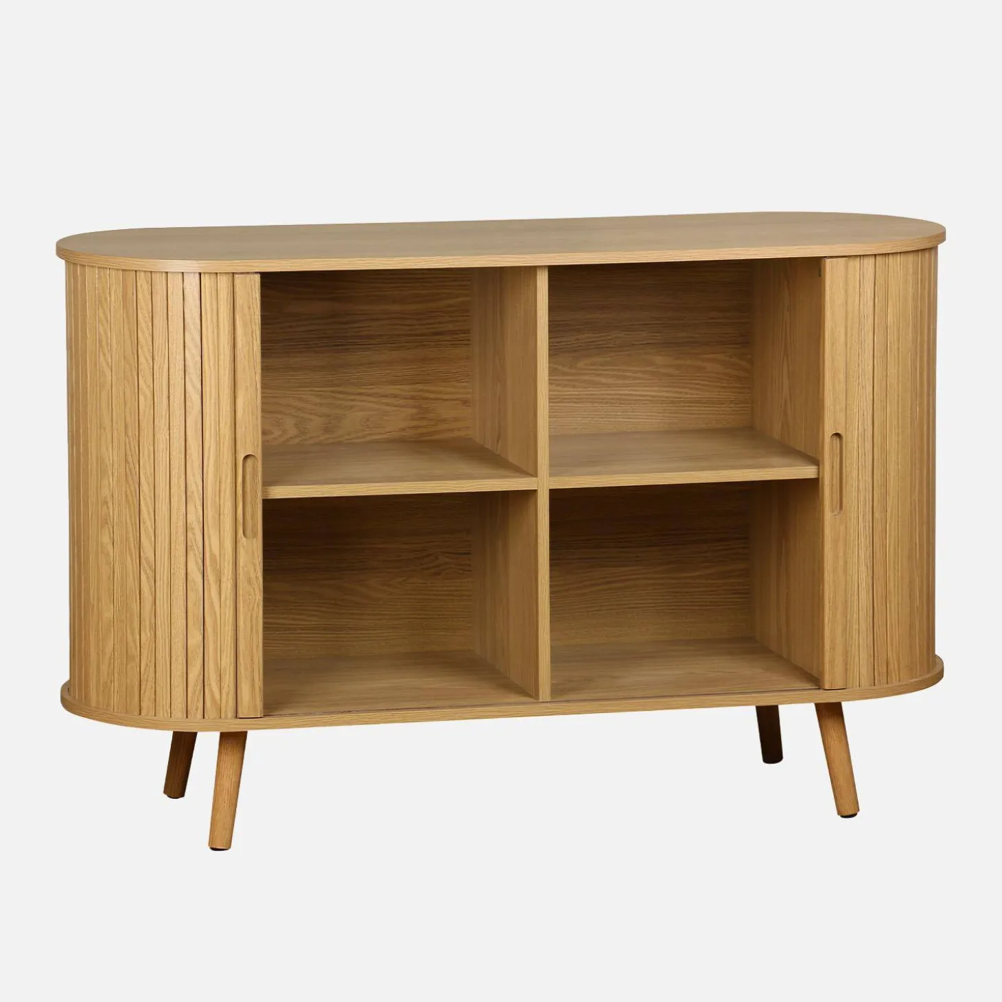 Scandinavisch dressoir met 2 schuifdeuren 120cm