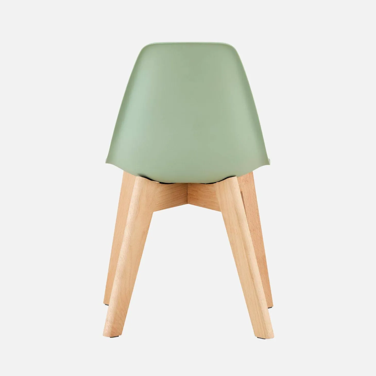Scandinavische kinderstoel van beukenhout (set van 2)