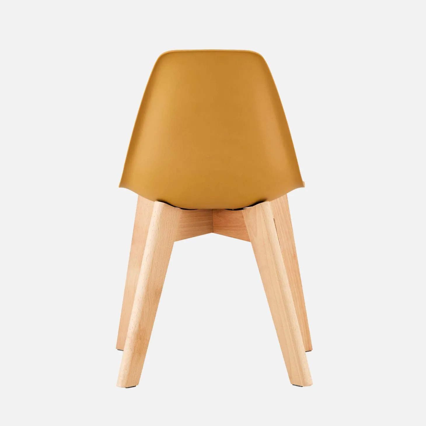 Scandinavische kinderstoel van beukenhout (set van 2)