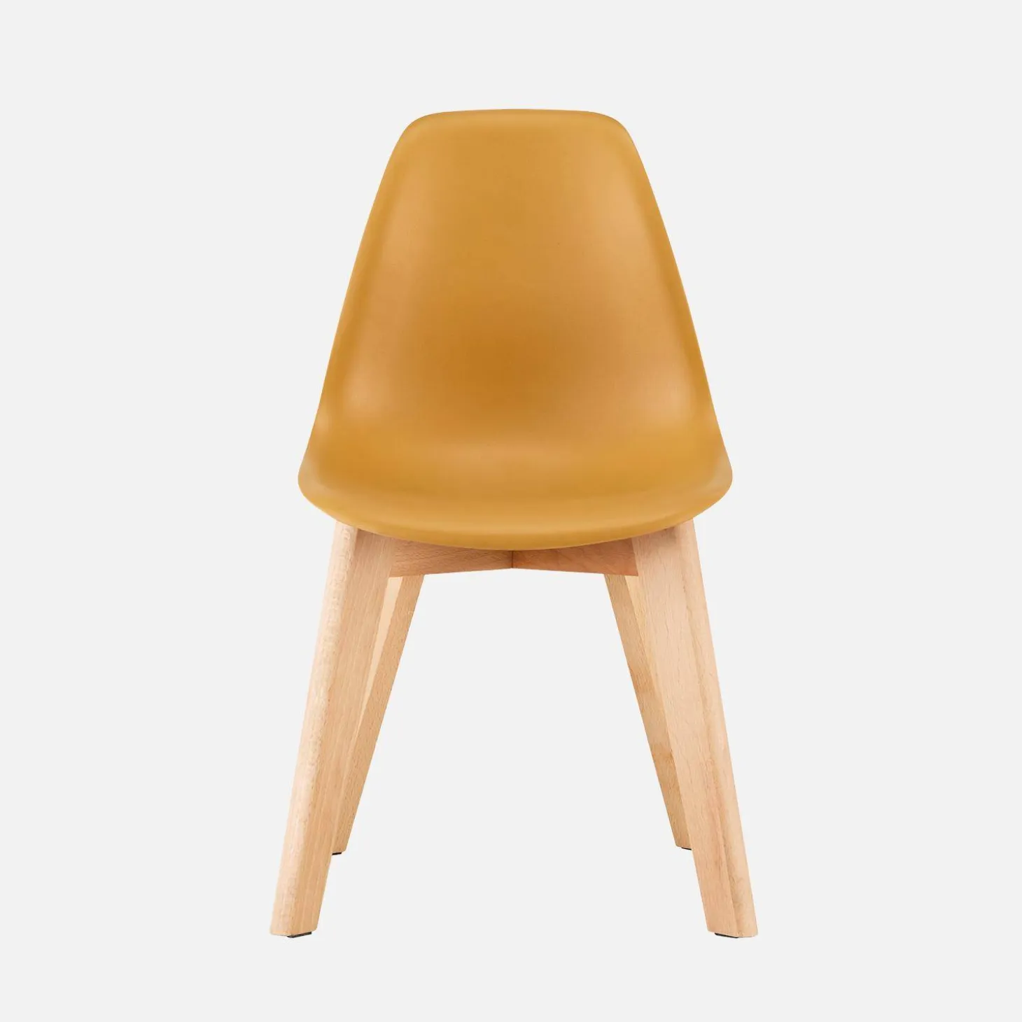 Scandinavische kinderstoel van beukenhout (set van 2)