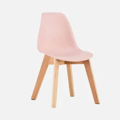 Scandinavische kinderstoel van beukenhout (set van 2)