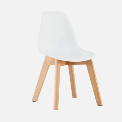 Scandinavische kinderstoel van beukenhout (set van 2)