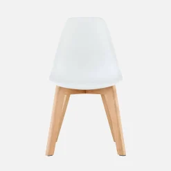 Scandinavische kinderstoel van beukenhout (set van 2)