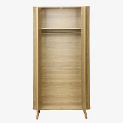 Scandinavische kledingkast met 2 schuifdeuren 90cm