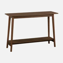 Scandinavische sidetable met walnotenhoutdecor