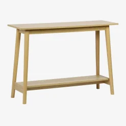 Scandinavische sidetable met walnotenhoutdecor