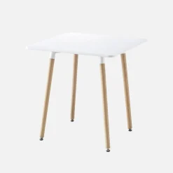 Scandinavische vierkante eettafel met beukenhout 2 plaatsen