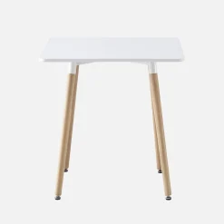 Scandinavische vierkante eettafel met beukenhout 2 plaatsen