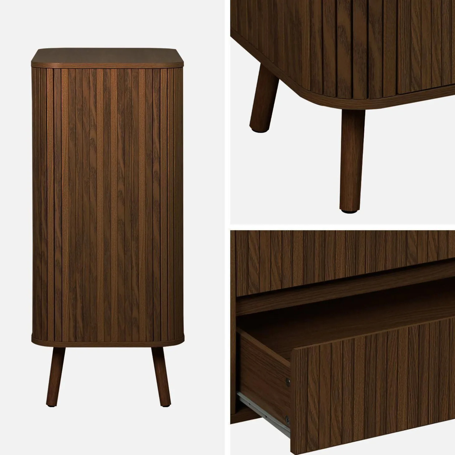Scandinavisch kastje met 4 lades 80cm