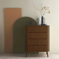 Scandinavisch kastje met 4 lades 80cm